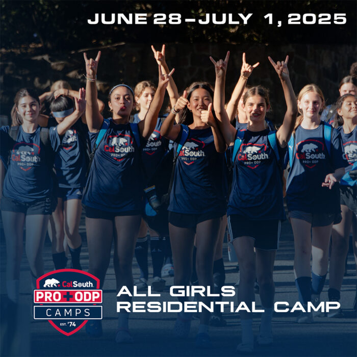 Cal South Pro+ ODP All-Girls Academy Residential Camp | June 28-July 1, 2025